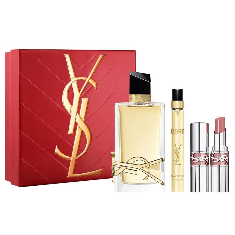 Yves Saint Laurent Libre Eau de Parfum 90ml & Rouge Loveshine 44 Gift Set - Amman - Jordan
