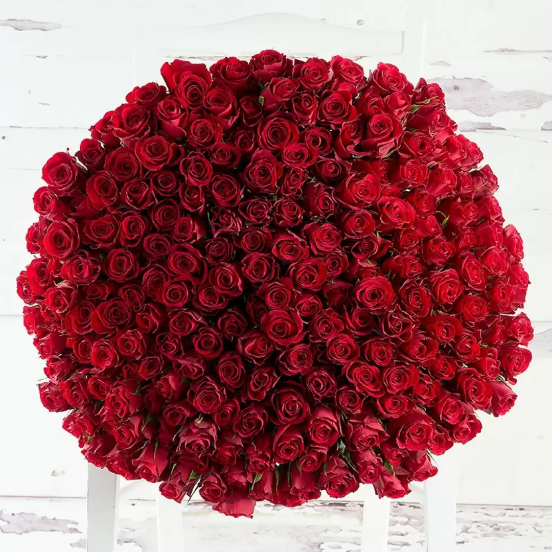 200 red roses