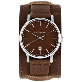 Trussardi Men's Brown Leather Watch - 42mm - Amman - Jordan
